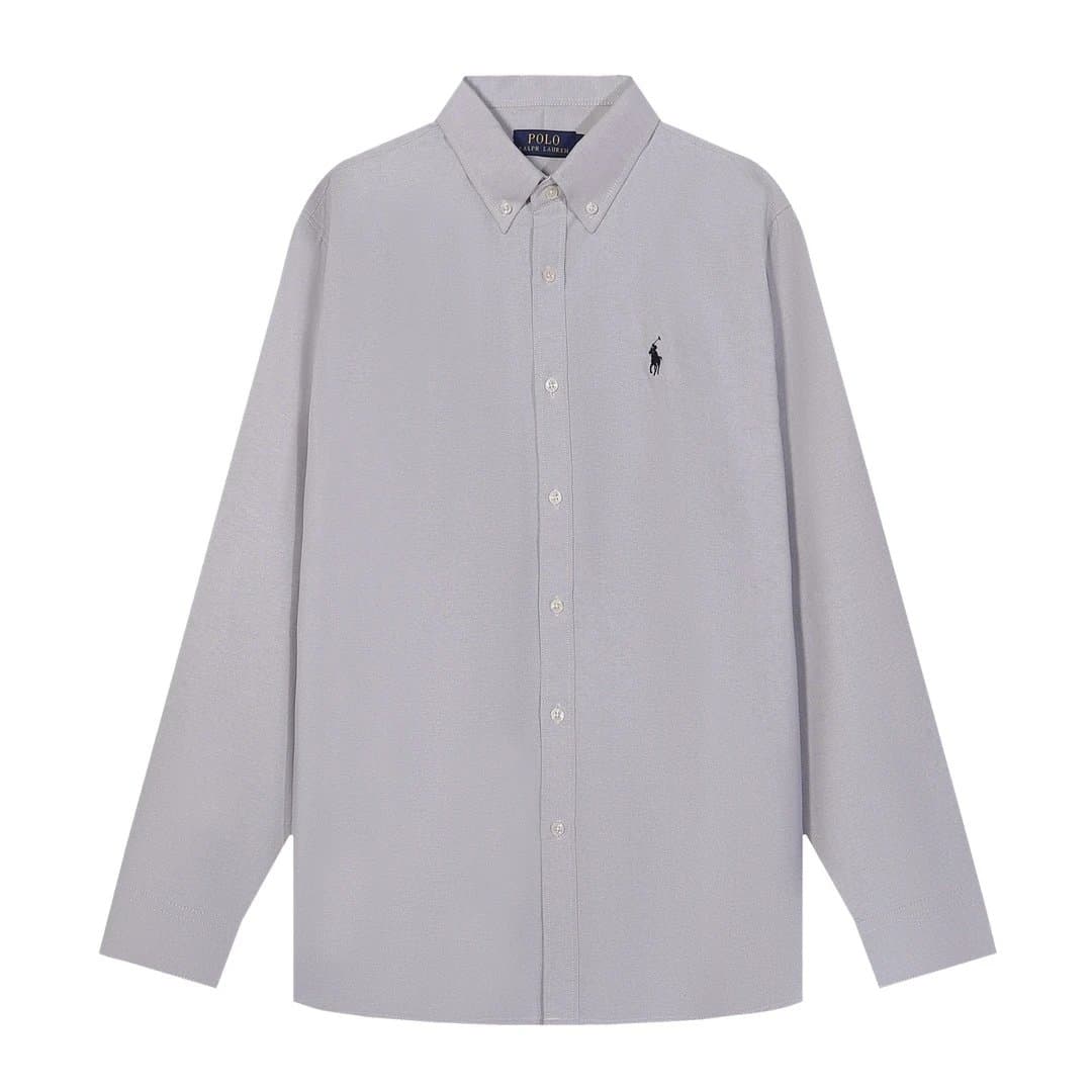 Polo Ralph Lauren Long-Sleeve Polo Shirt Classic Fit — 346185灰色