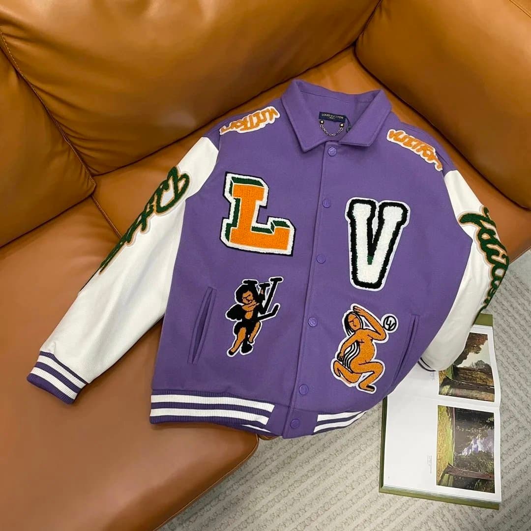 Louis Vuitton Varsity Jacket LV Monogram Appliqué