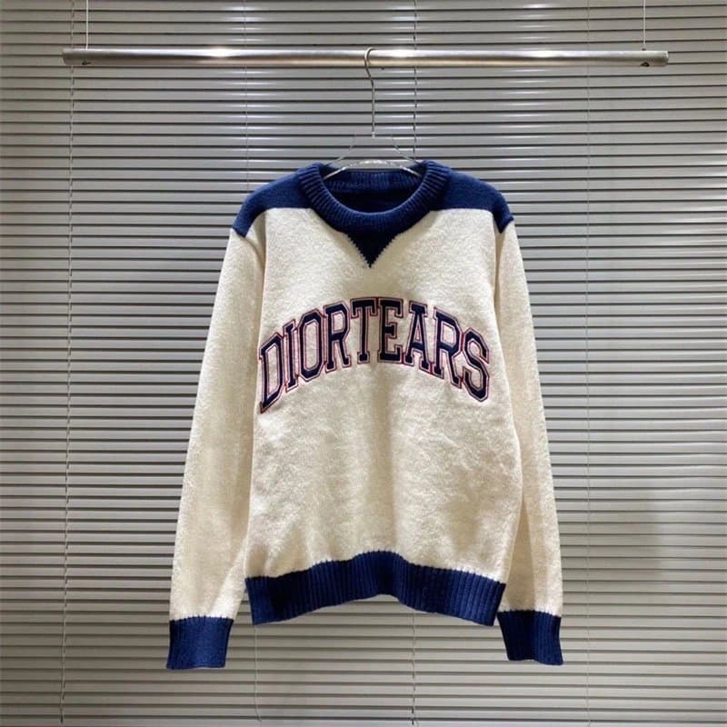 Dior Knit Sweater Oblique Logo Pattern — A9