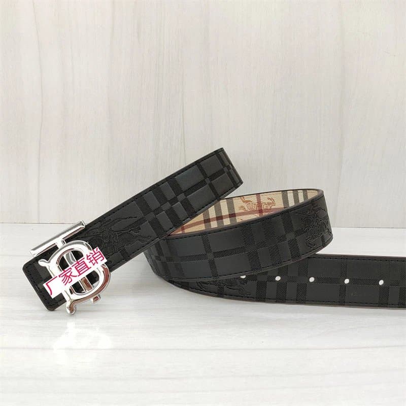 Burberry Check Print Belt Monogram Check