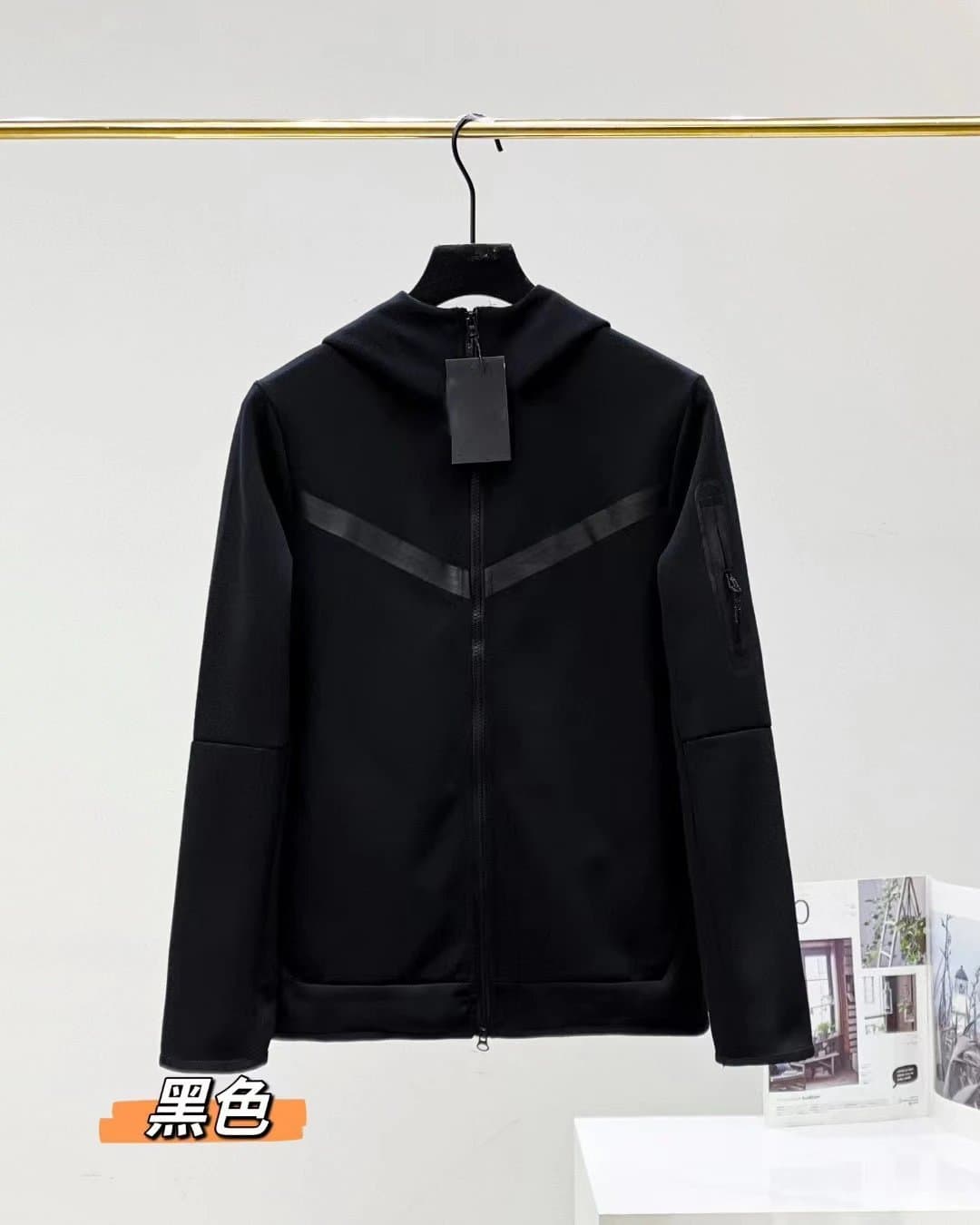 Nike Crewneck Sweatshirt Solid Color — 夹克黑