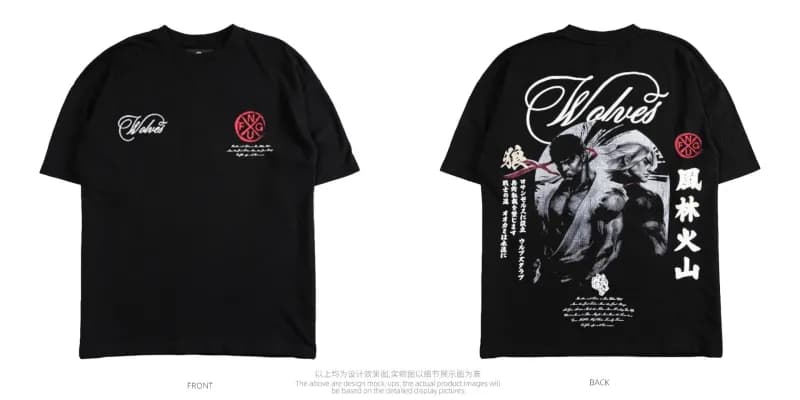 Graphic T-Shirt Wolves x Fenglin Huoshan