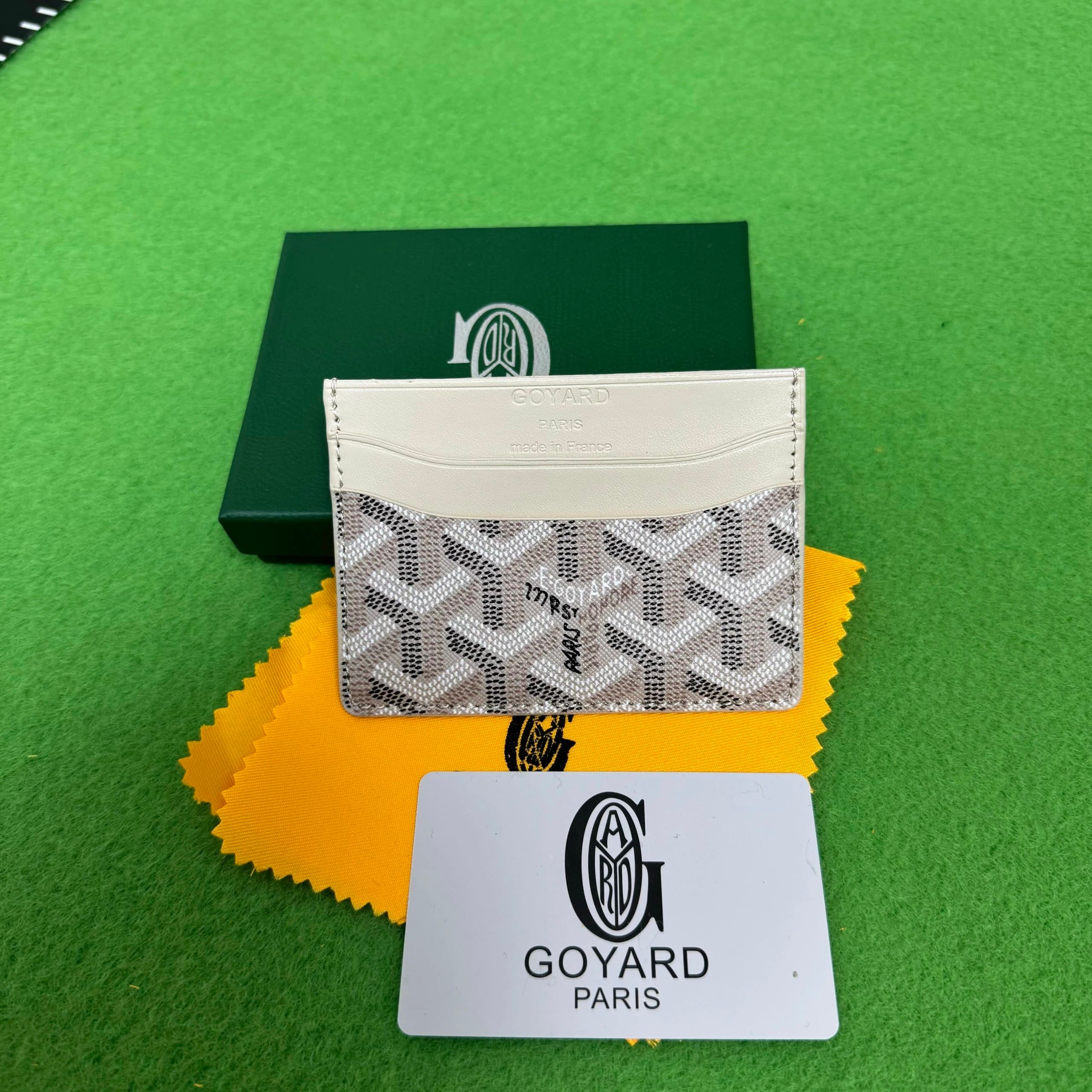 Goyard Saint Louis Wallet Chevron Pattern — Goyard Saint Sulpice 米白色