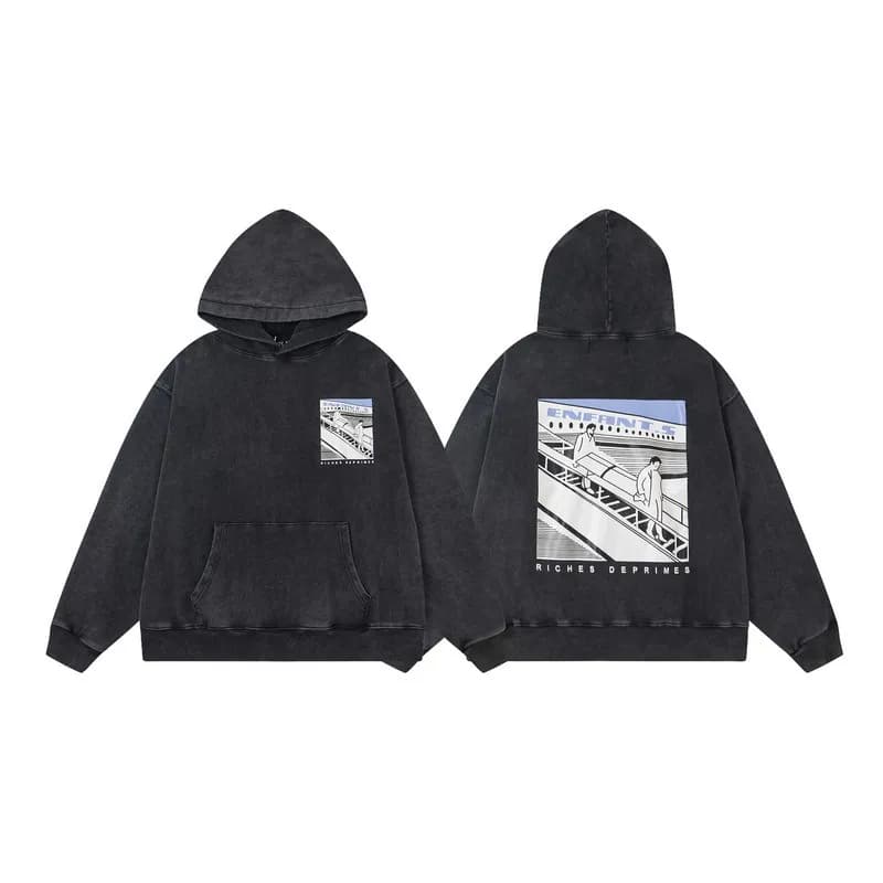Gallery Dept. Hooded Sweatshirt Riche De Primes Graphic