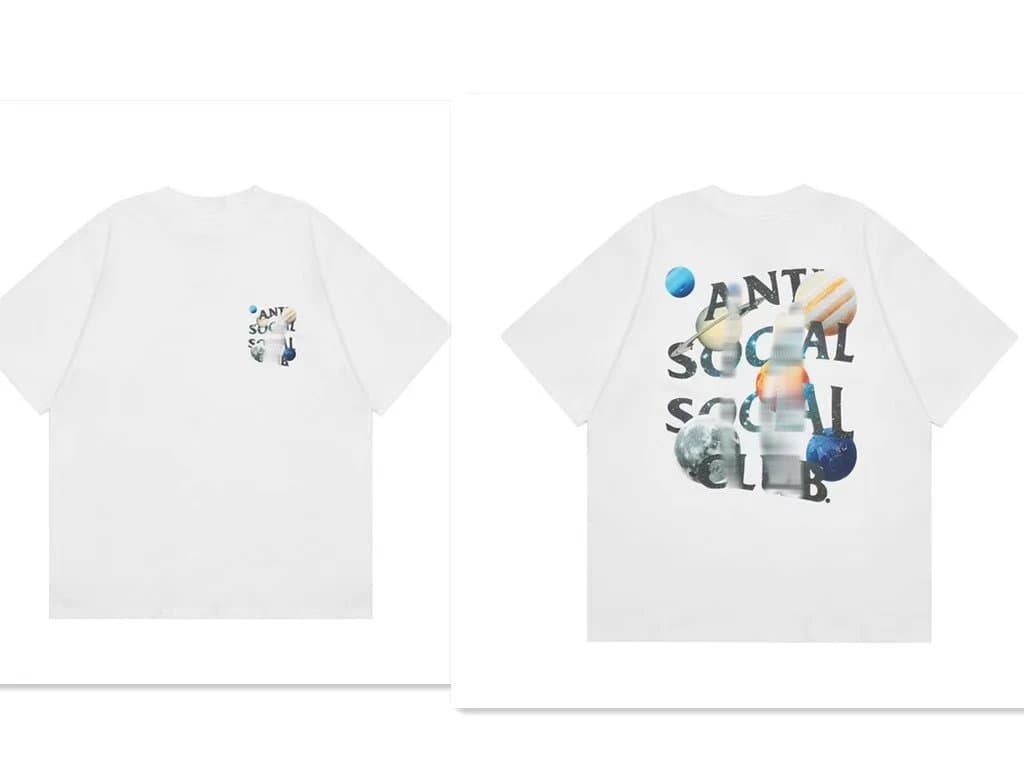 Off-White Graphic T-Shirt Asteroid Print — 2103 白色