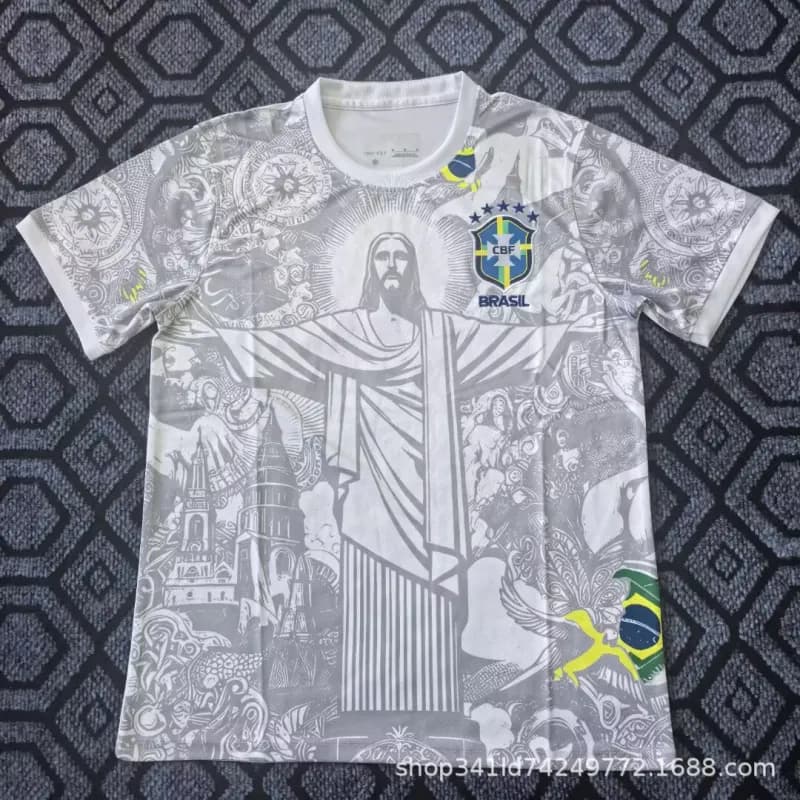 Nike × MLB Brazil National Team Jersey Christ the Redeemer Graphic