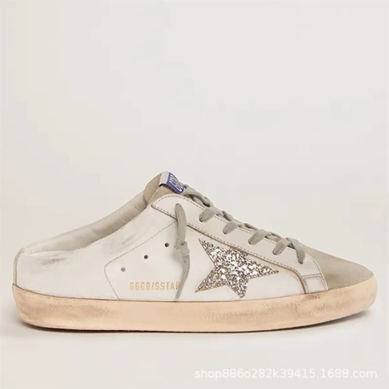 Golden Goose Superstar Mule Glitter Star