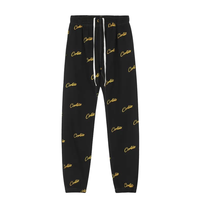 Corteiz Joggers Cortez Logo — 838 黑黄