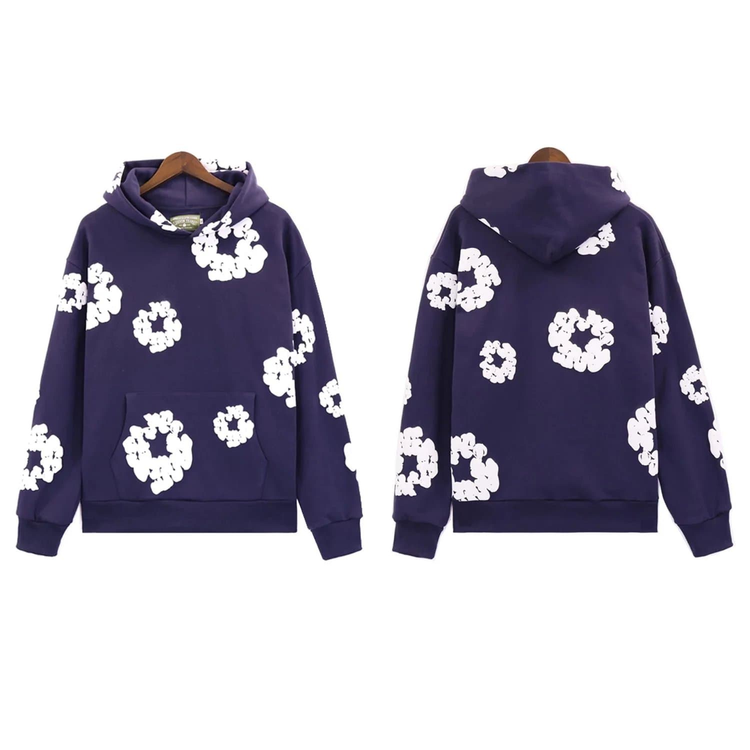 Gallery Dept. Hooded Sweatshirt Floral Print — 紫色上衣