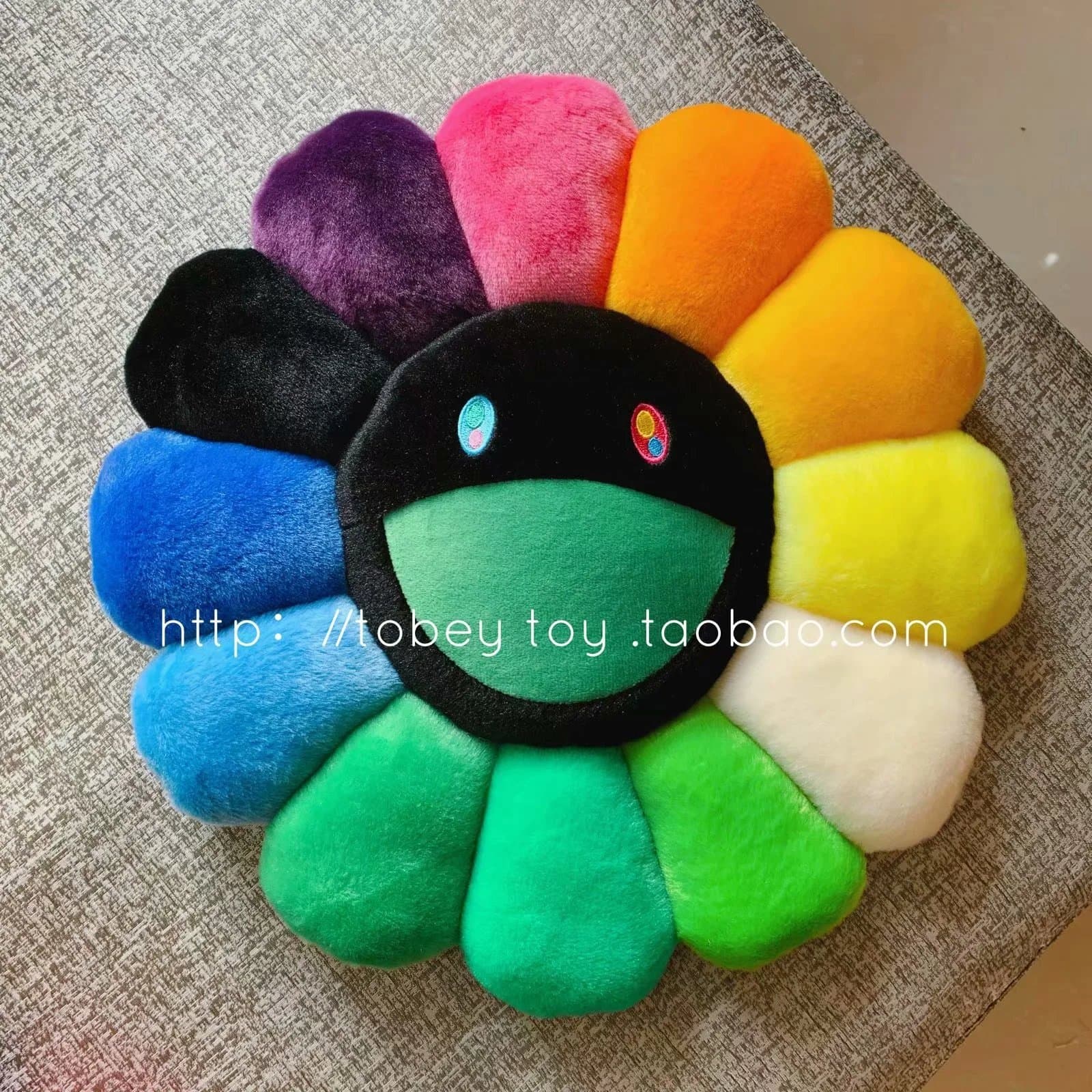 Takashi Murakami Flower Cushion Rainbow