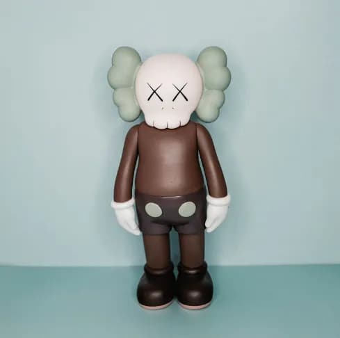 BAPE × KAWS Half-Brain Ape Figure Split Brain Design — 咖色无装-53cm（手可动）