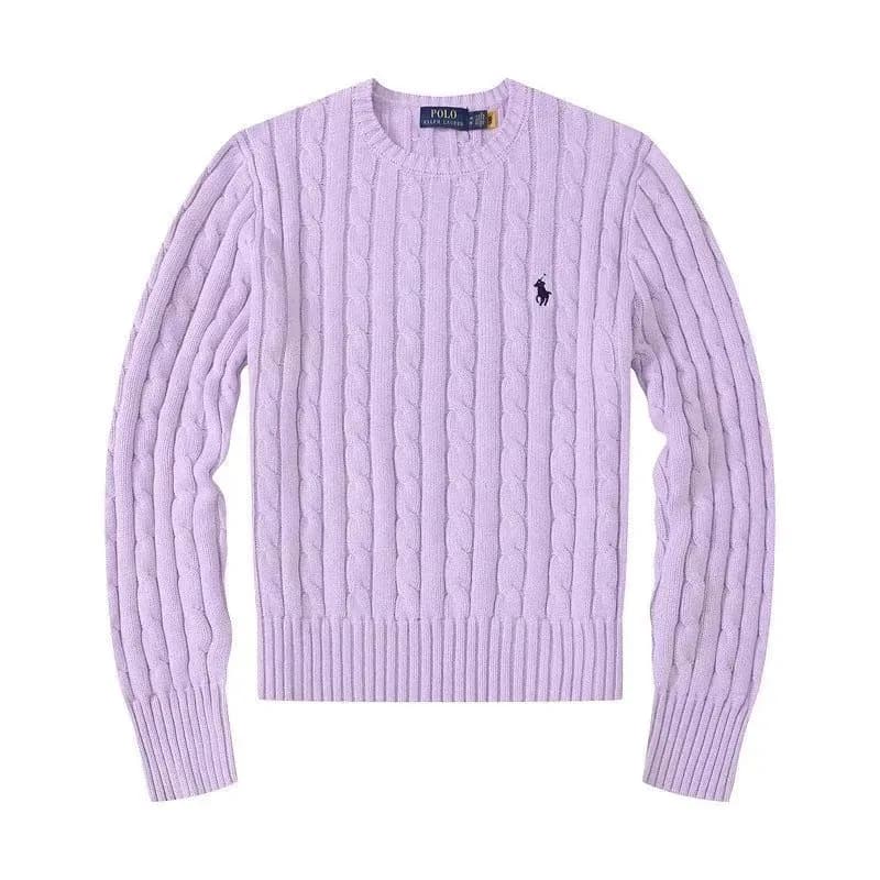 Polo Ralph Lauren Cable Knit V-Neck Sweater Classic Cable — ALBB-11 女款