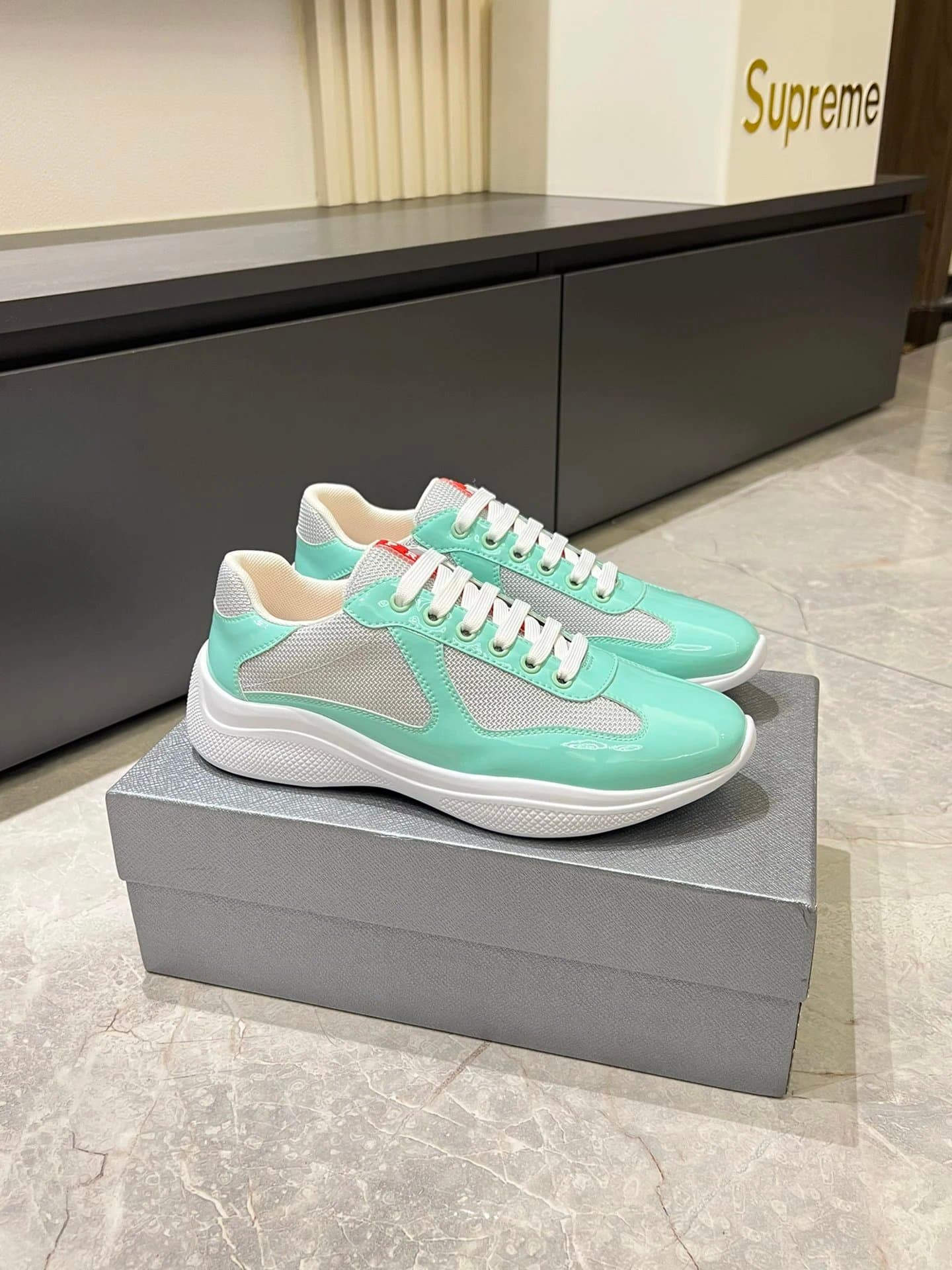 Prada Cloudbust Thunder White Mesh — 19
