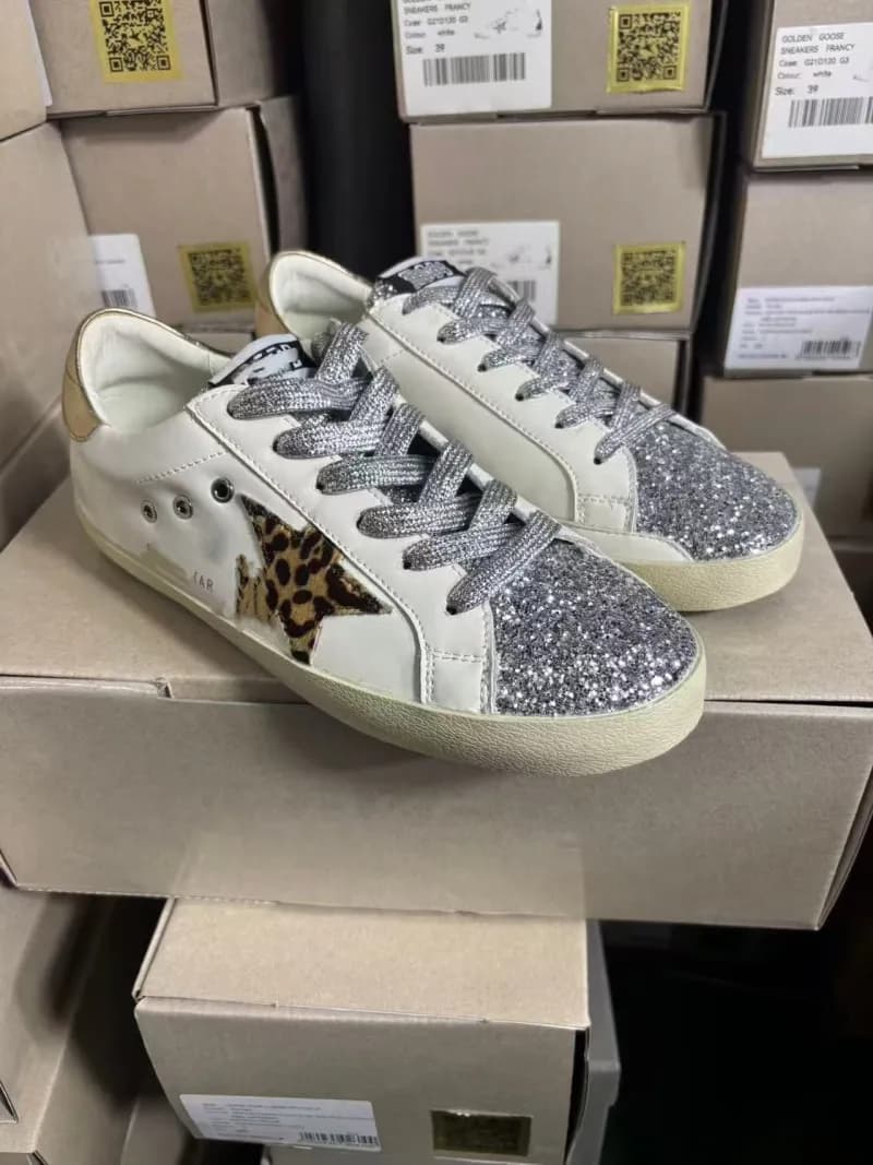 Golden Goose Superstar Glitter Leopard Star