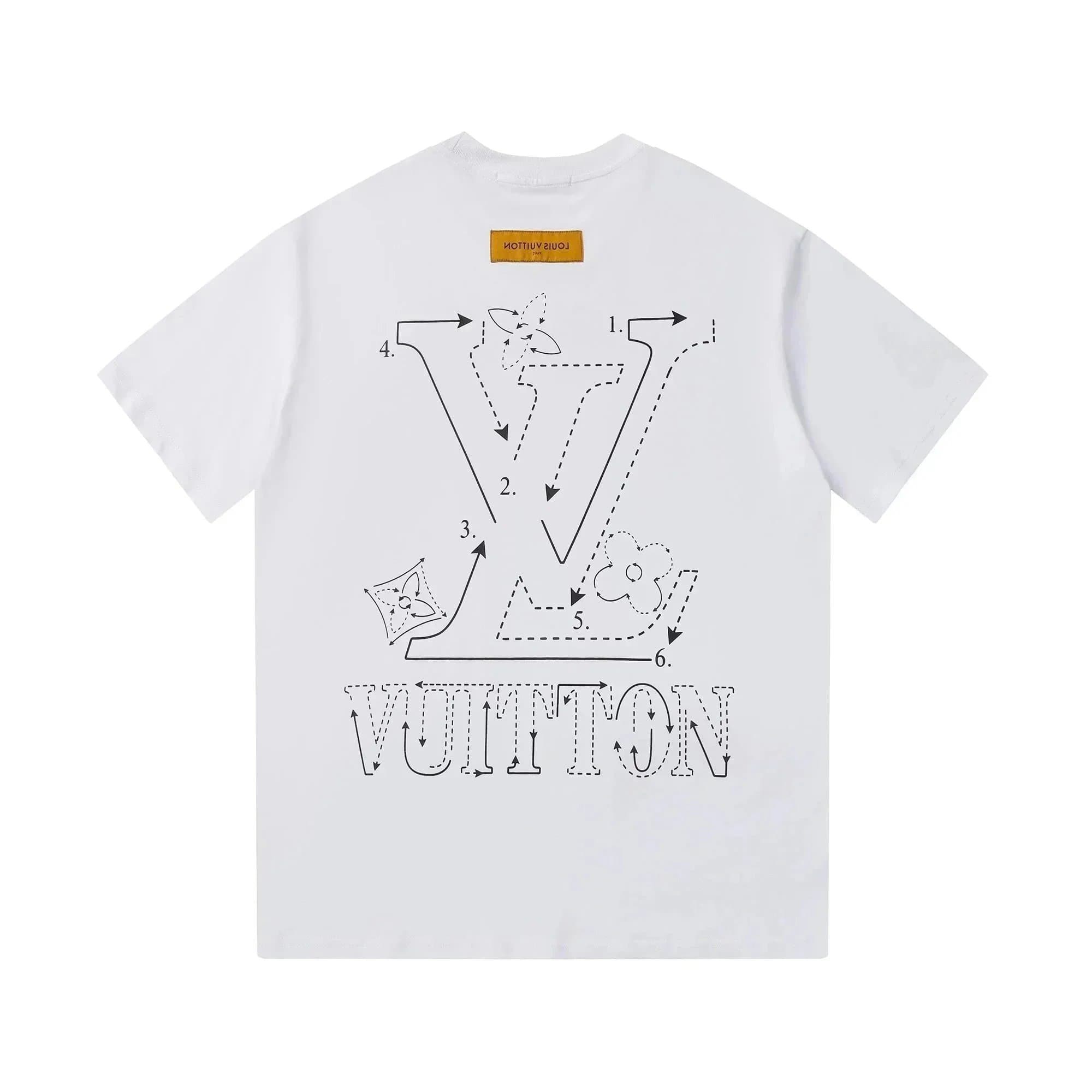 Louis Vuitton Logo T-Shirt Multicolor Block Logo — 010101008