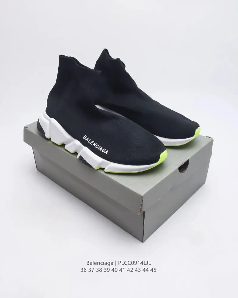 Balenciaga Speed Trainer Black White Red — 5