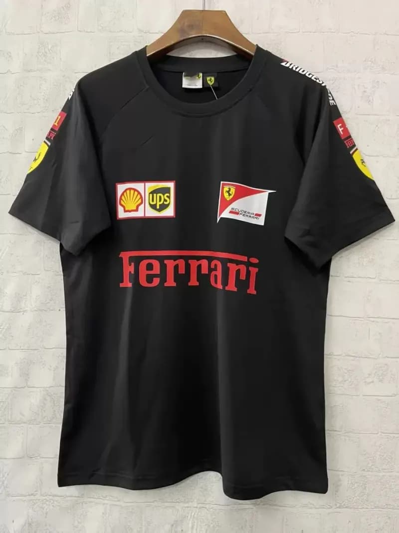 Tudor Polo Shirt Red Bull Racing Team — 休闲法拉利圆领黑色