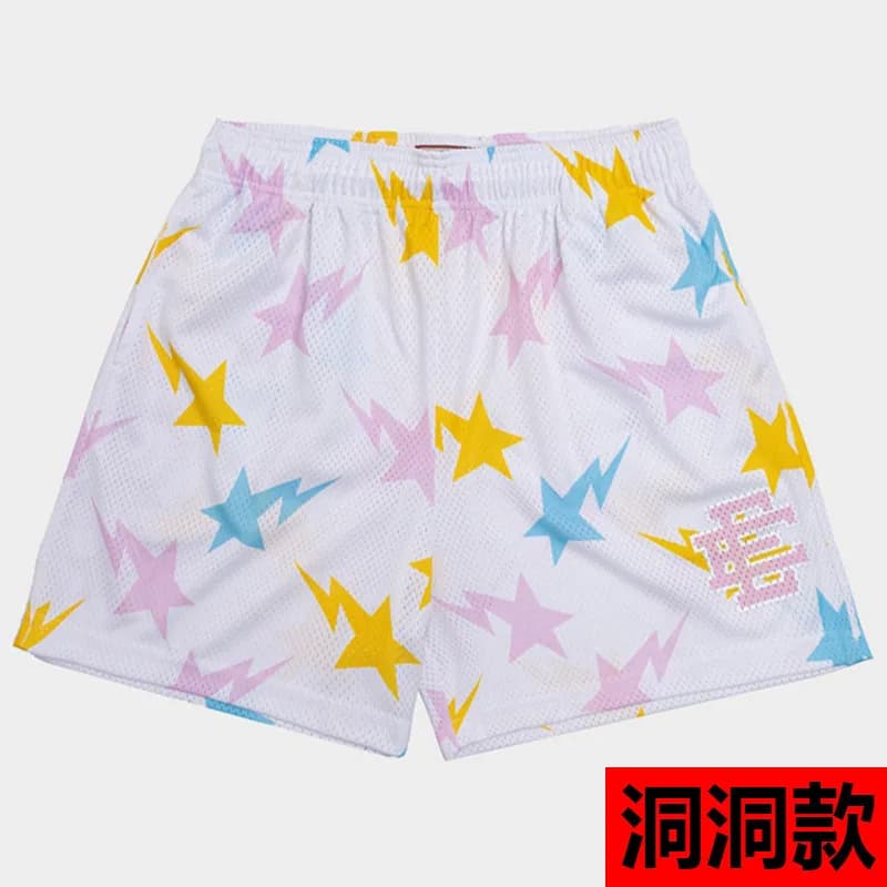 Fragment Design Mesh Shorts Multi-Star Print