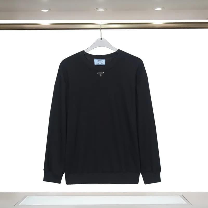 Prada Cotton Sweatshirt Logo Embroidered