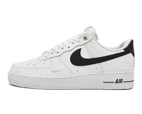 Nike Air Force 1 Low Triple White with Black Swoosh