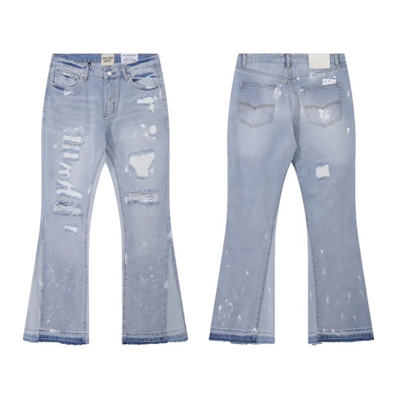 Levi's × Gallery Dept. 501 Flare Jeans Distressed Paint-Splatter