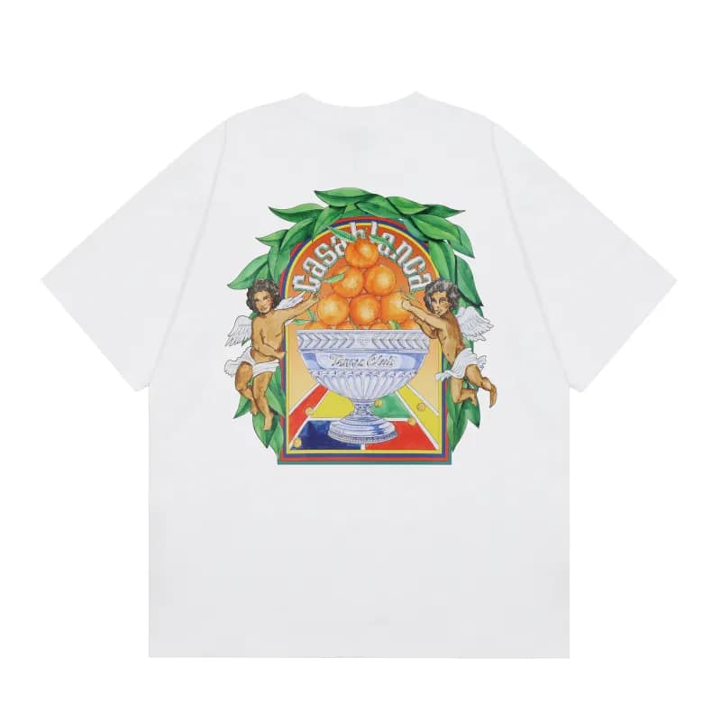 Casablanca Graphic T-Shirt Casa Langa Orange Bowl