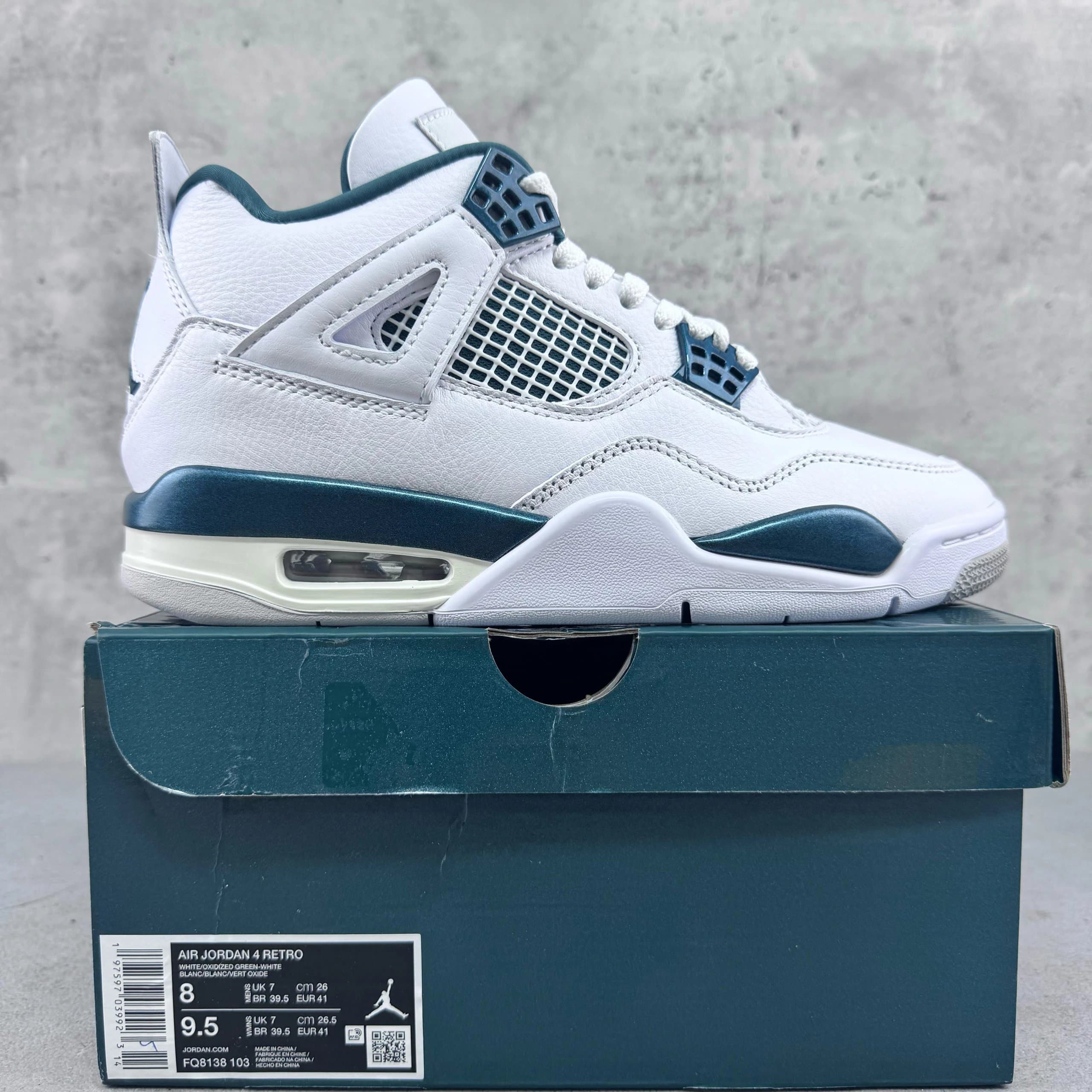Air Jordan 4 Bred — FQ8138-103 白墨绿