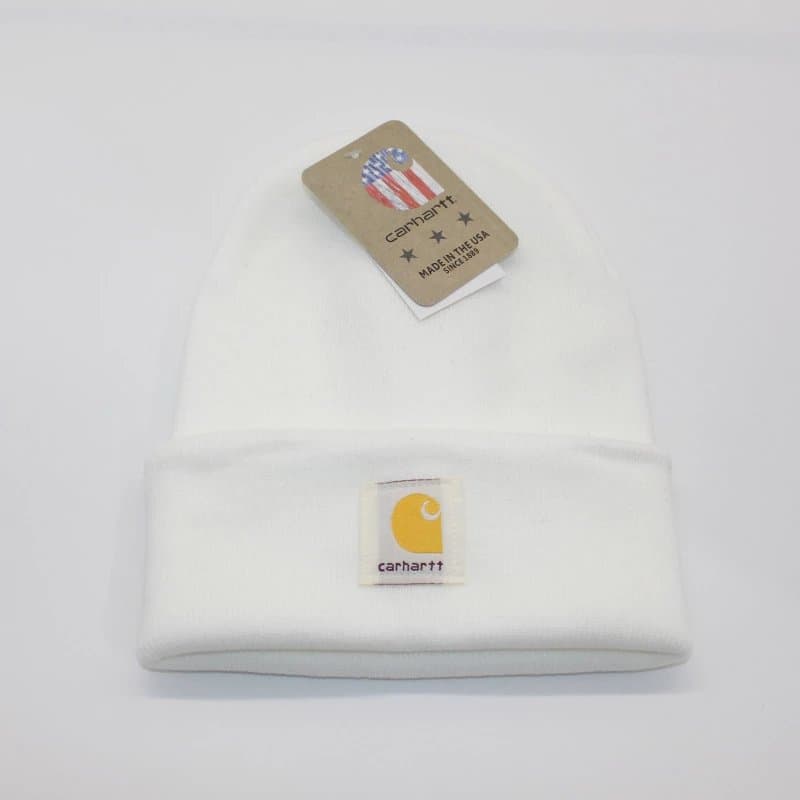 Carhartt Beanie Logo Patch — 均码 · 白色