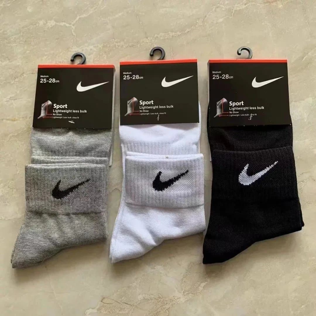 Nike Performance Cotton Lightweight Socks 3-Pack — 101014006 ( White 1 pair )