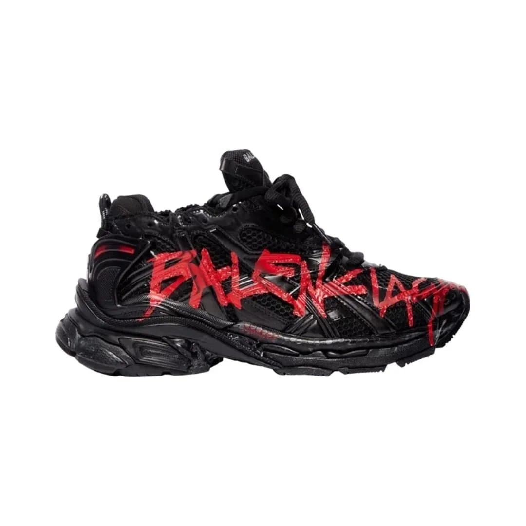 Balenciaga Triple S Graffiti — EU35-EU46（留言备注尺码）无半码 · Graffiti - Black Red