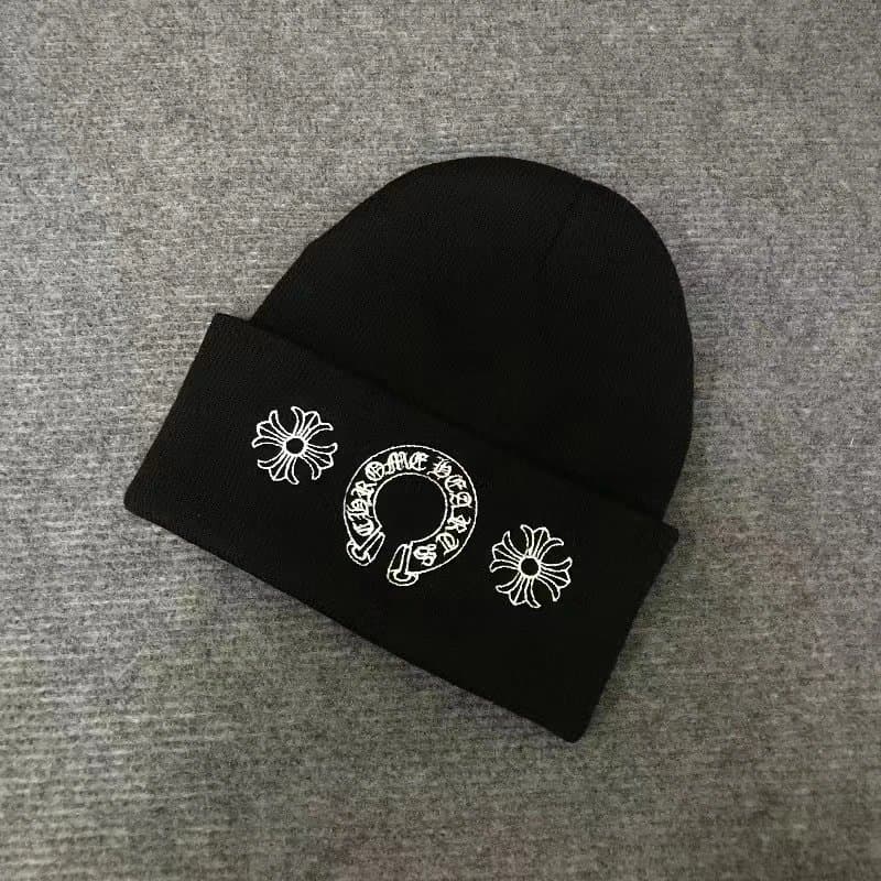 Chrome Hearts Beanie CH Logo — 黑色三花