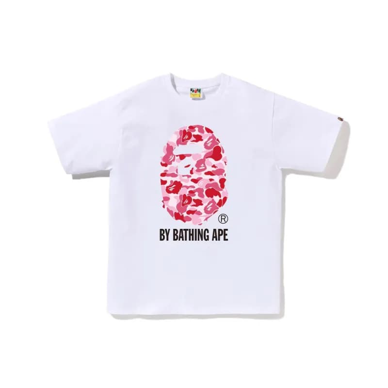 BAPE Ape Head Tee Camo Ape Logo — 730 white powder