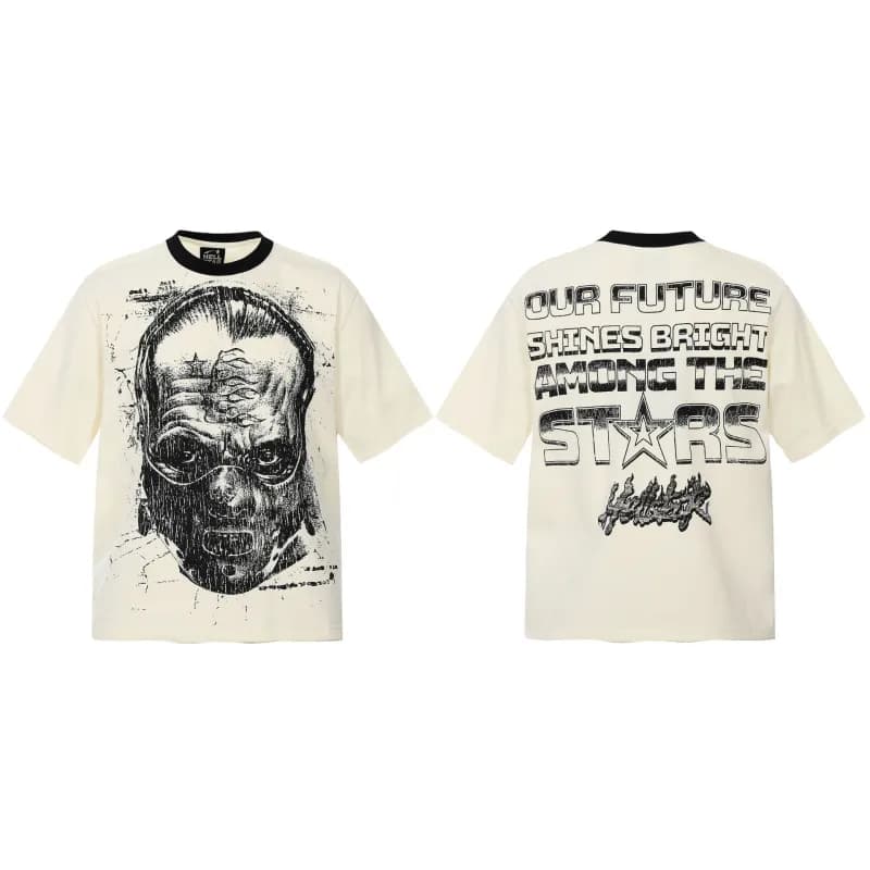 Hellstar Ribcage Tee Skeleton Print — SS1121