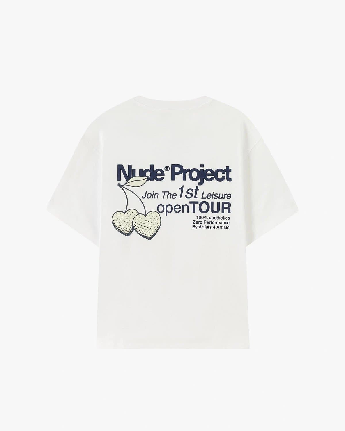 Nude Project Graphic Tee Multi-Color Logo Print — 款式06-白色