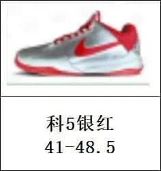 Kobe 5 Protro Silver Red
