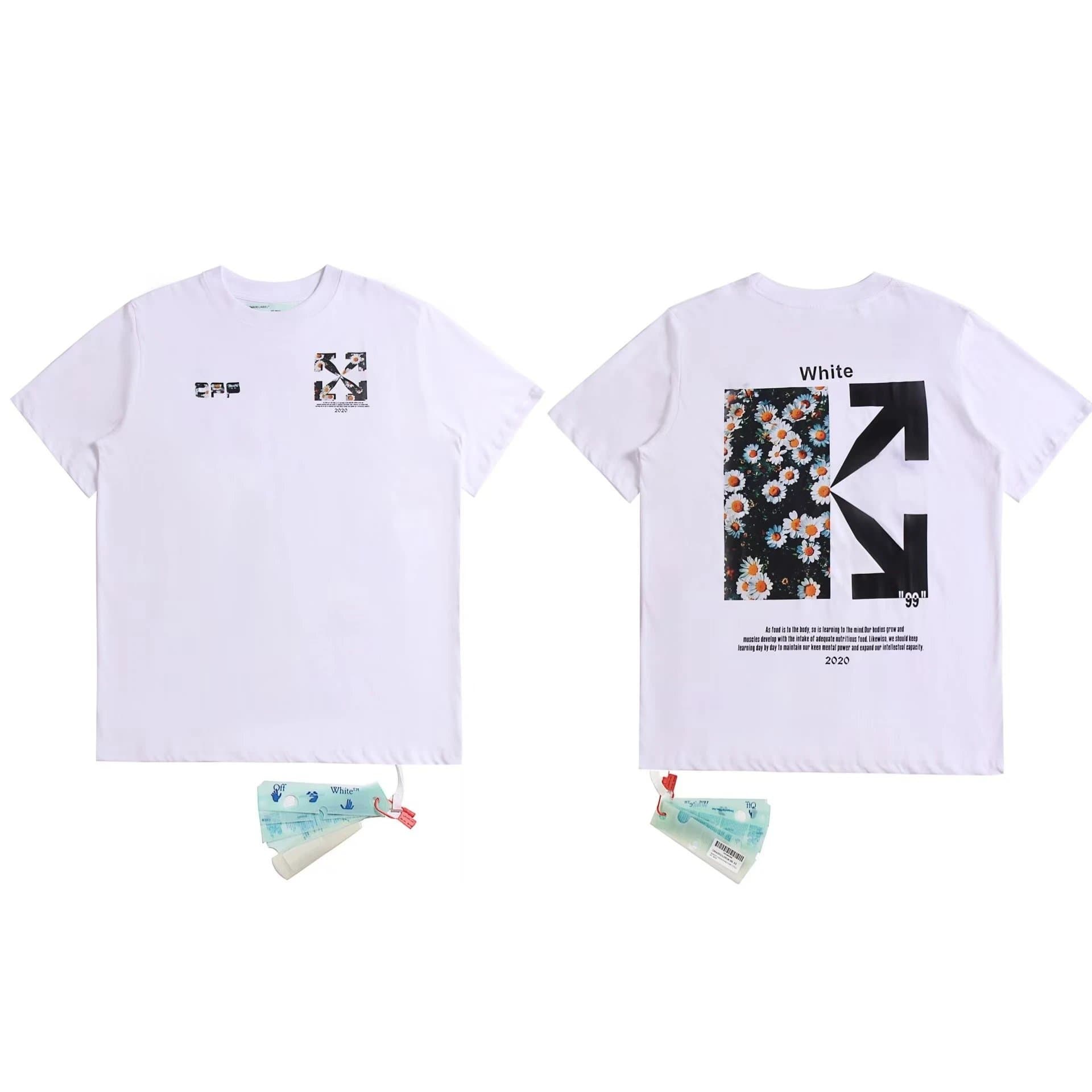 Off-White Graphic T-Shirt Daisy Print