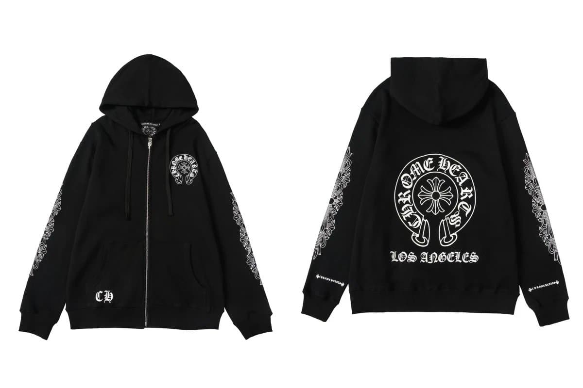 Chrome Hearts Zip-Up Hoodie Los Angeles