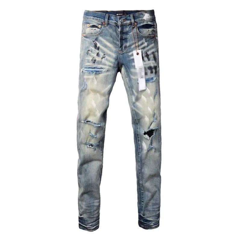 Levi's Distressed Jeans Patchwork Ripped — 高质量N34