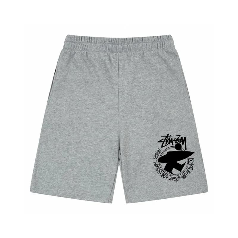 Stüssy Logo Shorts Heather Grey