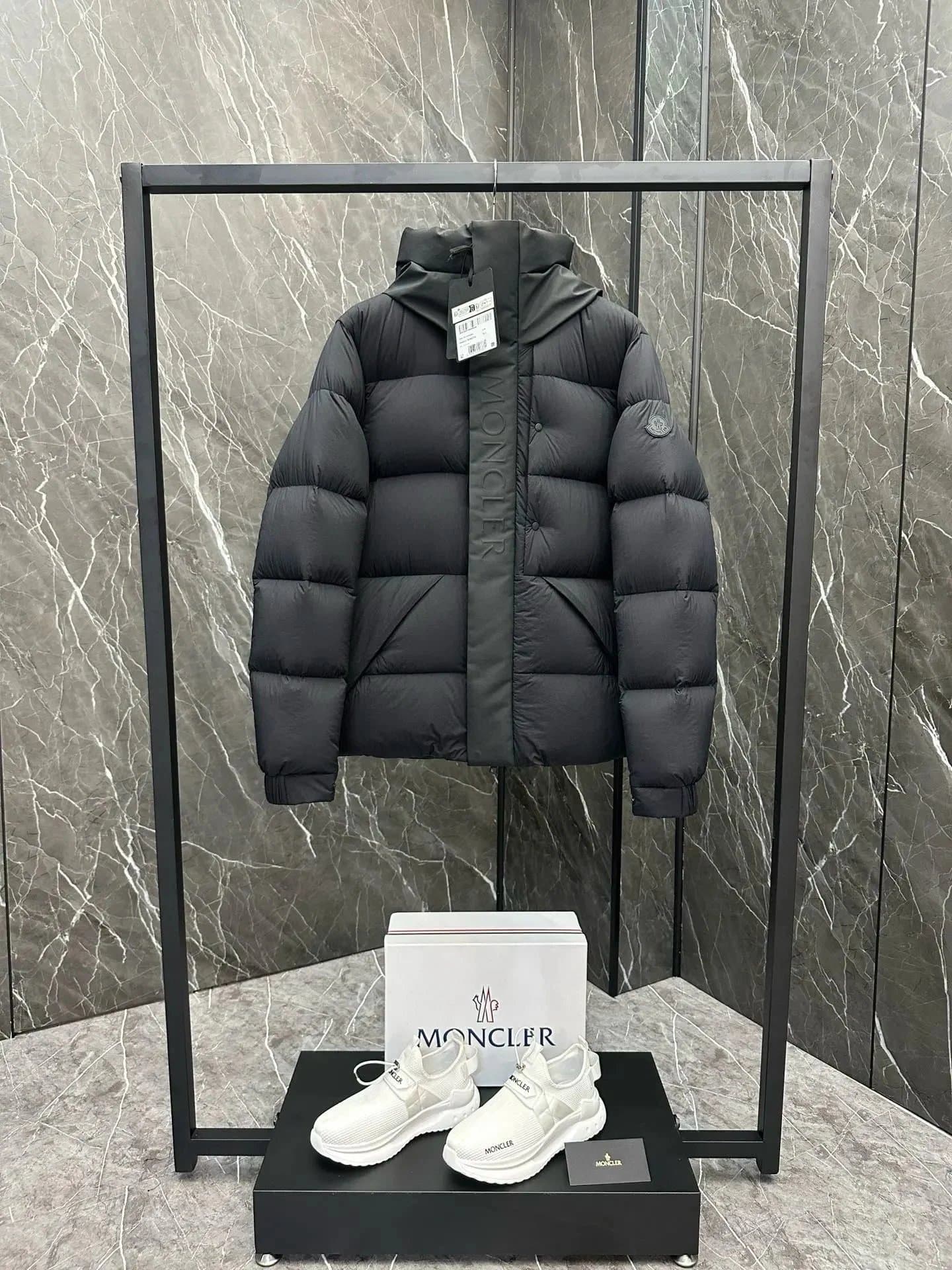 Moncler Puffer Jacket Logo Tape