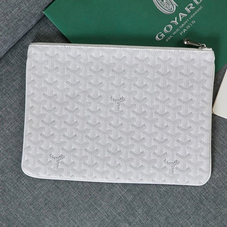 Goyard Pouch Saint Louis Pattern — 白色