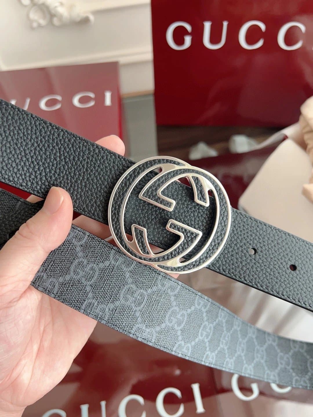 Gucci Horsebit 1955 Belt Double G Buckle