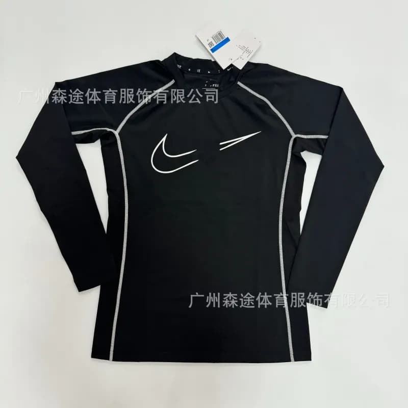 Nike Pro Long Sleeve Top Swoosh Logo