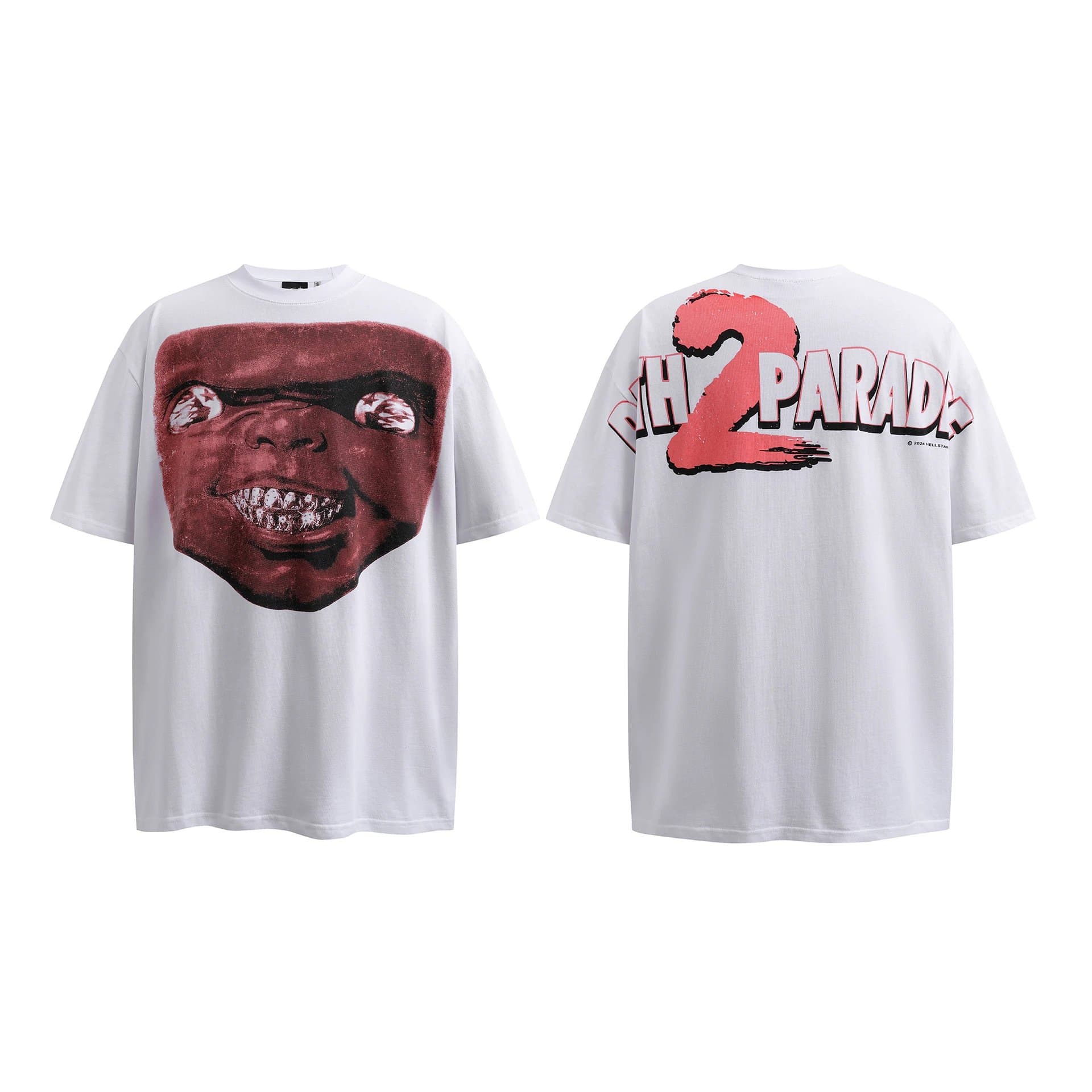 Hellstar Graphic Tee Flame Logo — H923白色