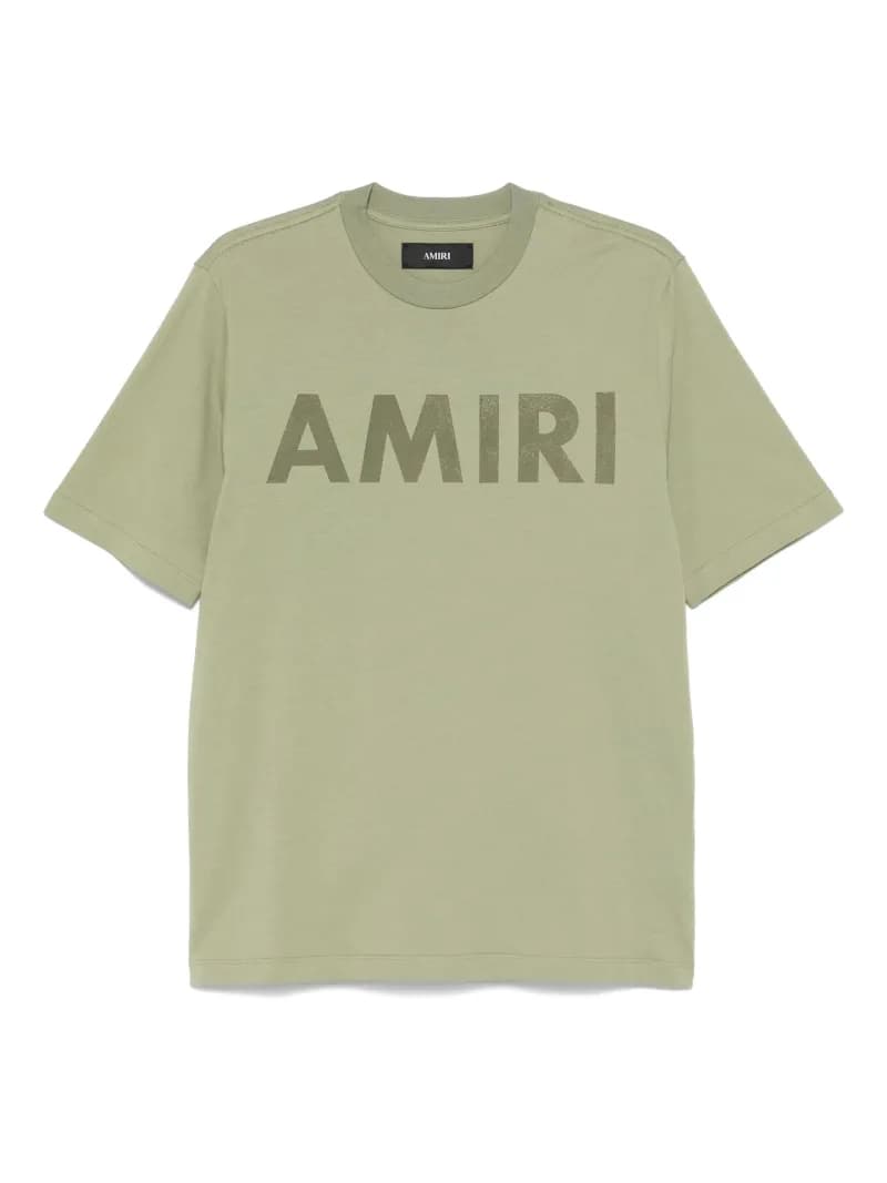 Amiri Signature Logo Tee Black Script — A03