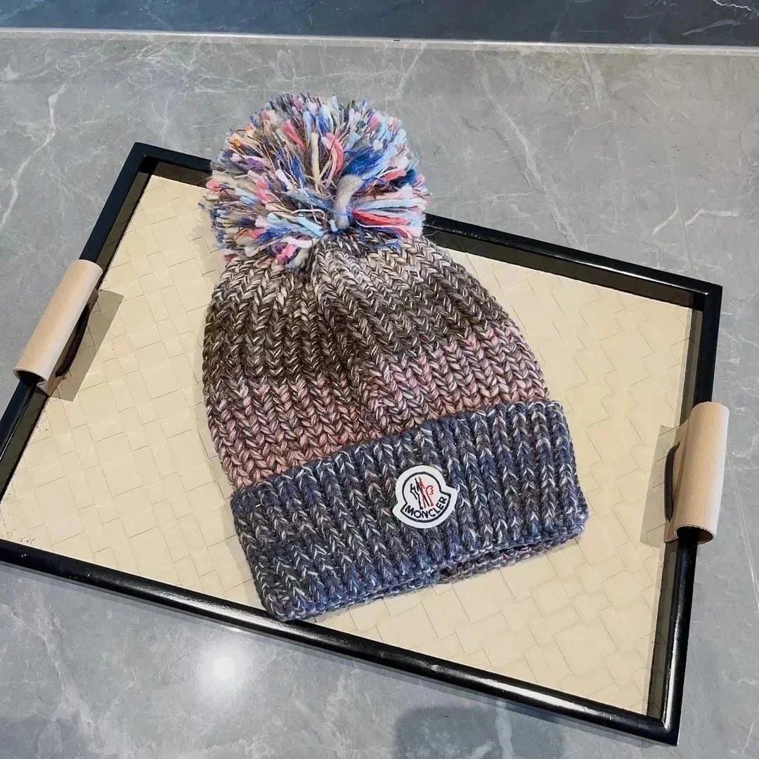 Moncler Ribbed Beanie Logo Patch — 20