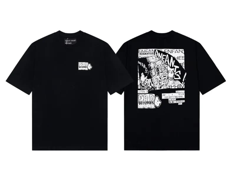 Anti Social Social Club Graphic Tee Enfants Riches Déprimés Print — E33