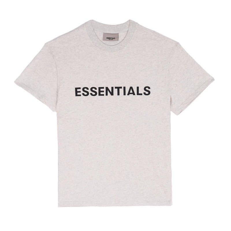 Fear of God Essentials Logo Tee Essentials — 浅灰色