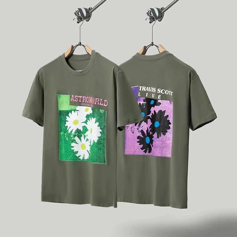 Travis Scott Graphic T-Shirt Astroworld Festival Print