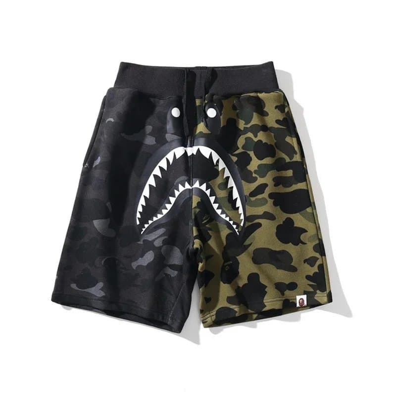 BAPE Shark Camo Shorts Split Camo